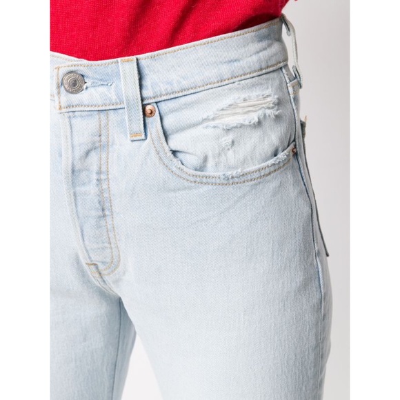 NEW Levi’s 501 High Rise Straight Leg Crop Jean - Picture 2 of 6